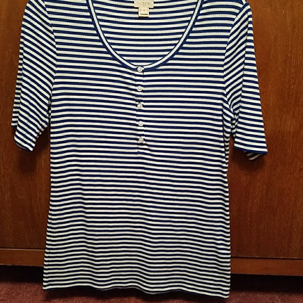 J Crew striped fitted top
